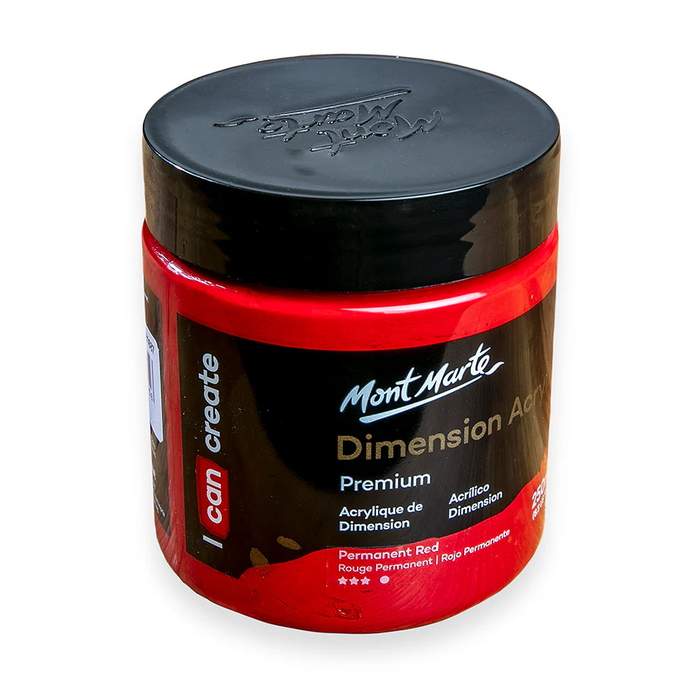 Dimension Acrylic Premium 250ml - Permanent Red - Image 4