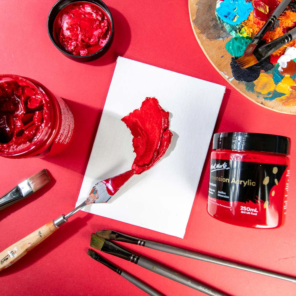 Dimension Acrylic Premium 250ml - Permanent Red - Image 7