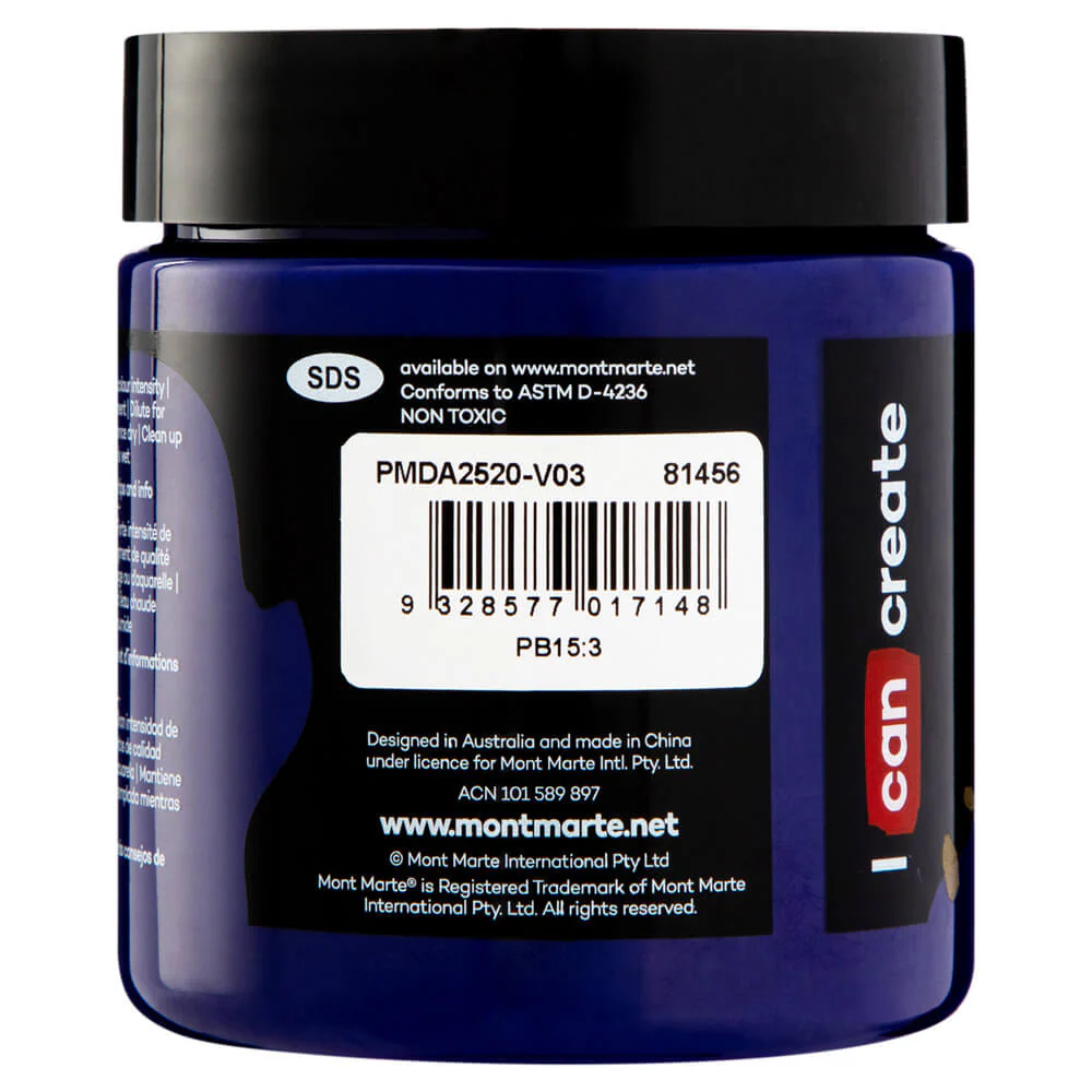 Dimension Acrylic Premium 250ml - Phthalo Blue - Image 2