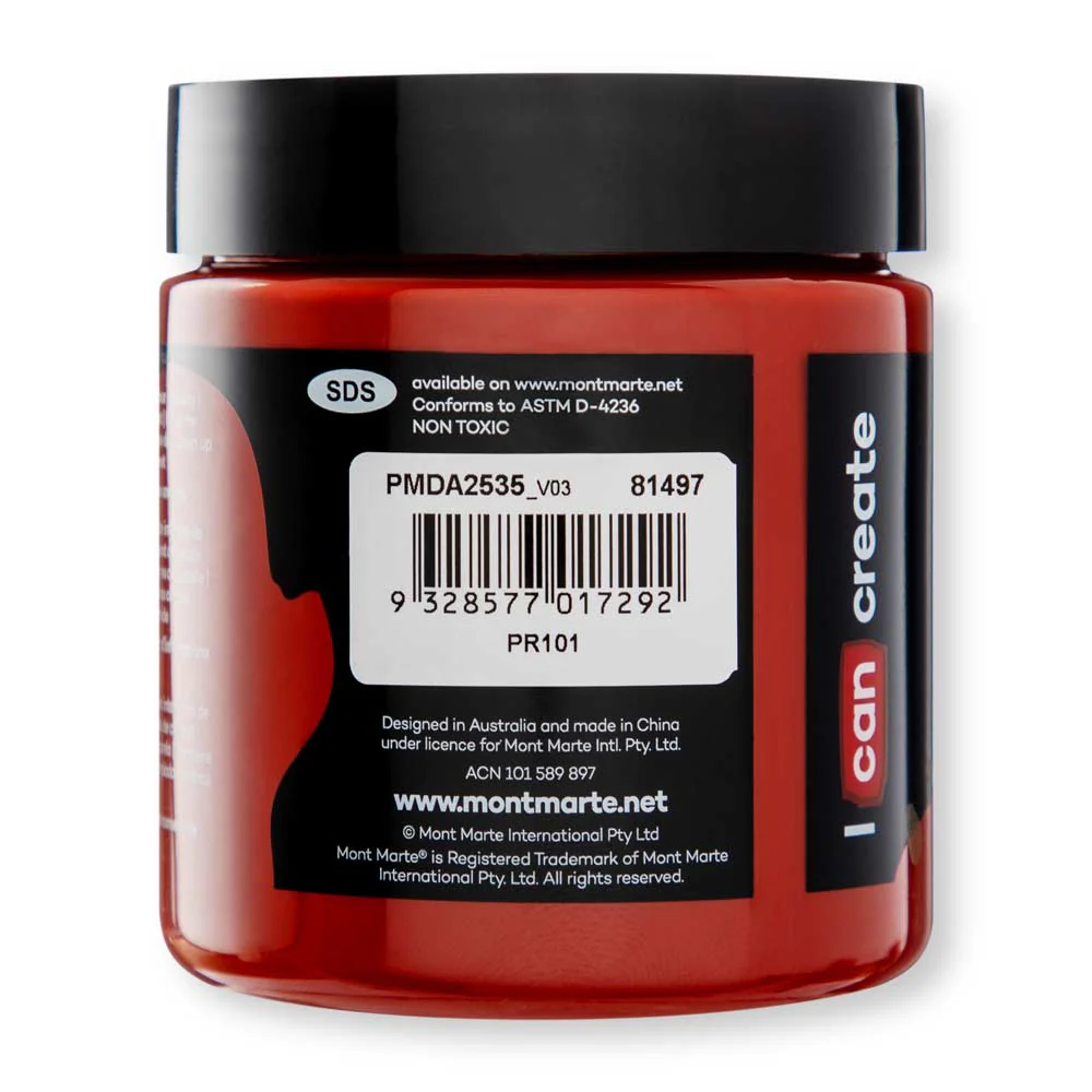 Dimension Acrylic Premium 250ml - Red Ochre - Image 2