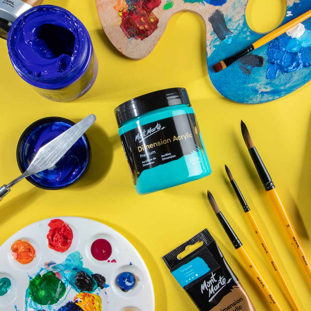 Dimension Acrylic Premium 250ml - Turquoise - Image 9