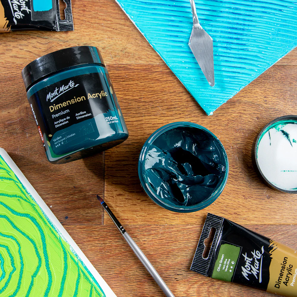 Dimension Acrylic Premium 250ml - Viridian - Image 9