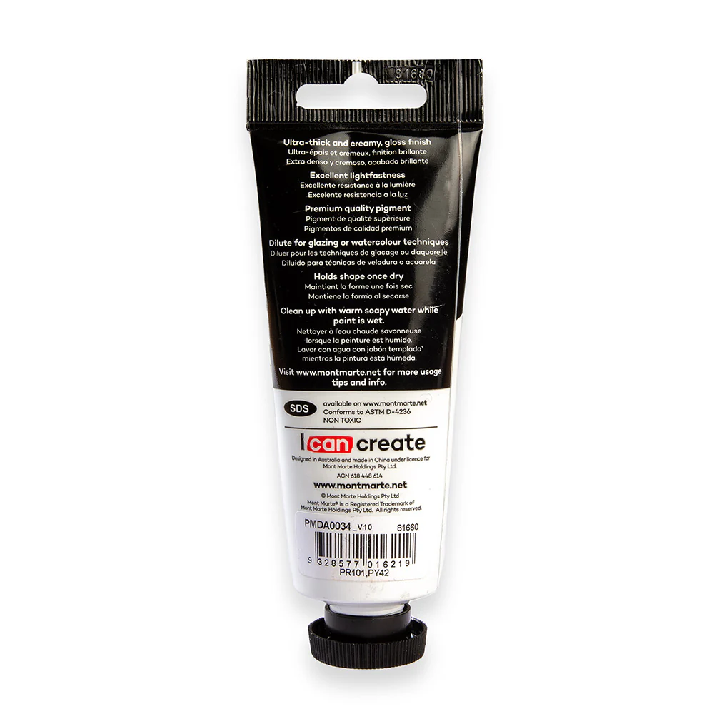Dimension Acrylic Premium 75ml Tube - Burnt Sienna - Image 4