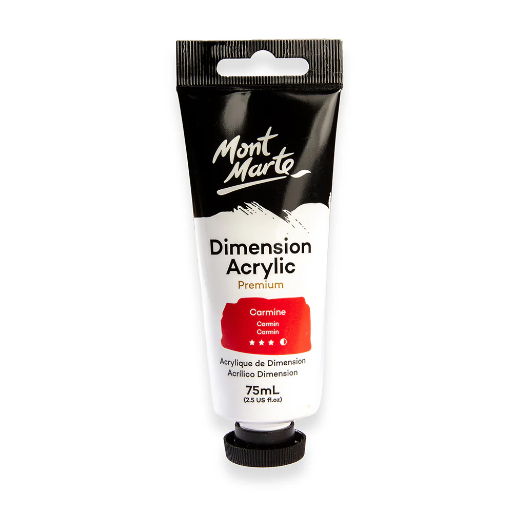 Dimension Acrylic Premium 75ml Tube - Carmine