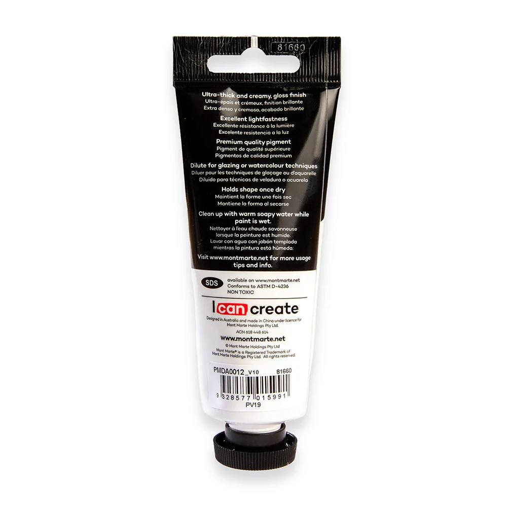 Dimension Acrylic Premium 75ml Tube - Carmine - Image 4