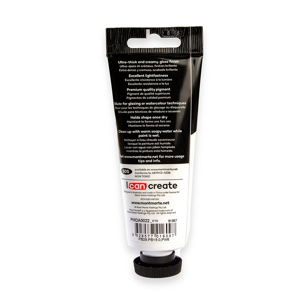Dimension Acrylic Premium 75ml Tube - Cobalt Blue - Image 4