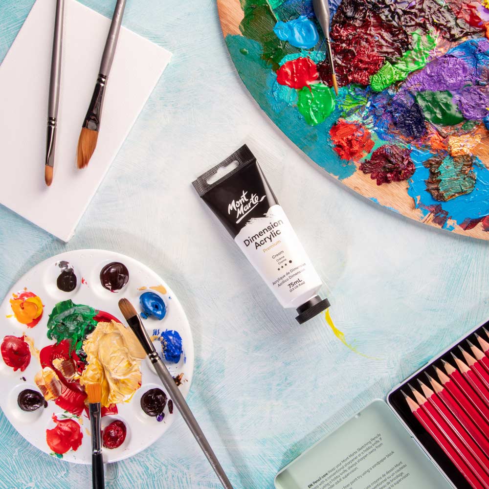 Dimension Acrylic Premium 75ml Tube - Cream - Image 6