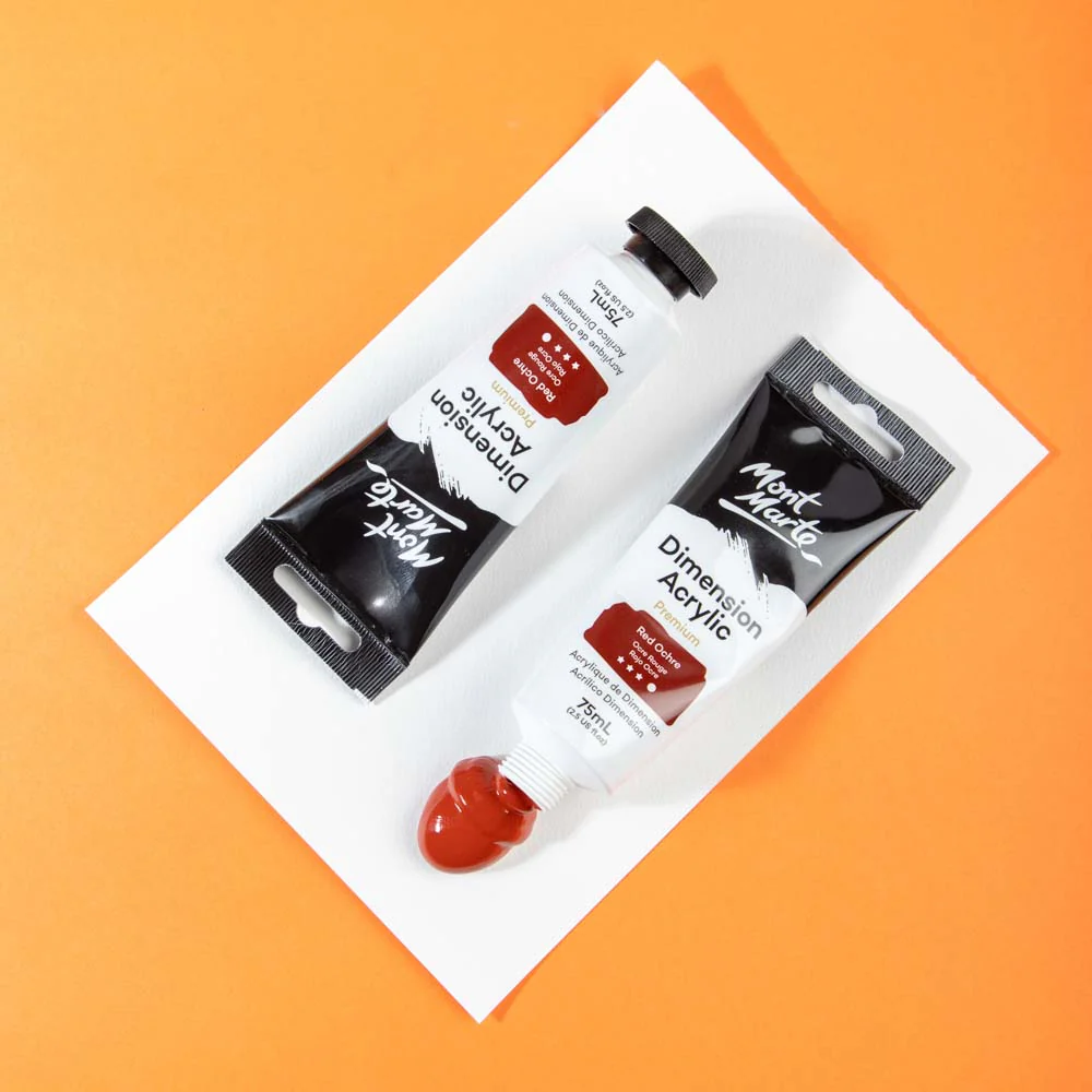 Dimension Acrylic Premium 75ml Tube - Red Ochre - Image 2