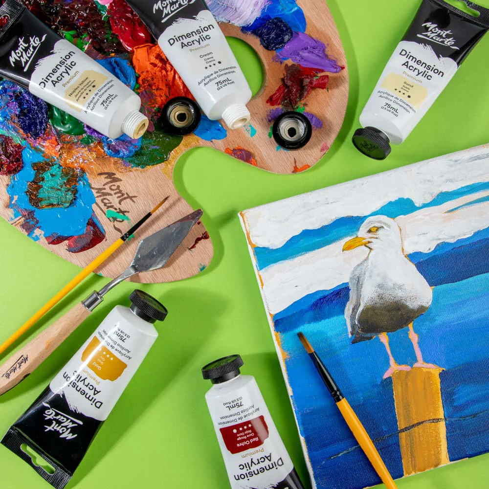Dimension Acrylic Premium 75ml Tube - Red Ochre - Image 8