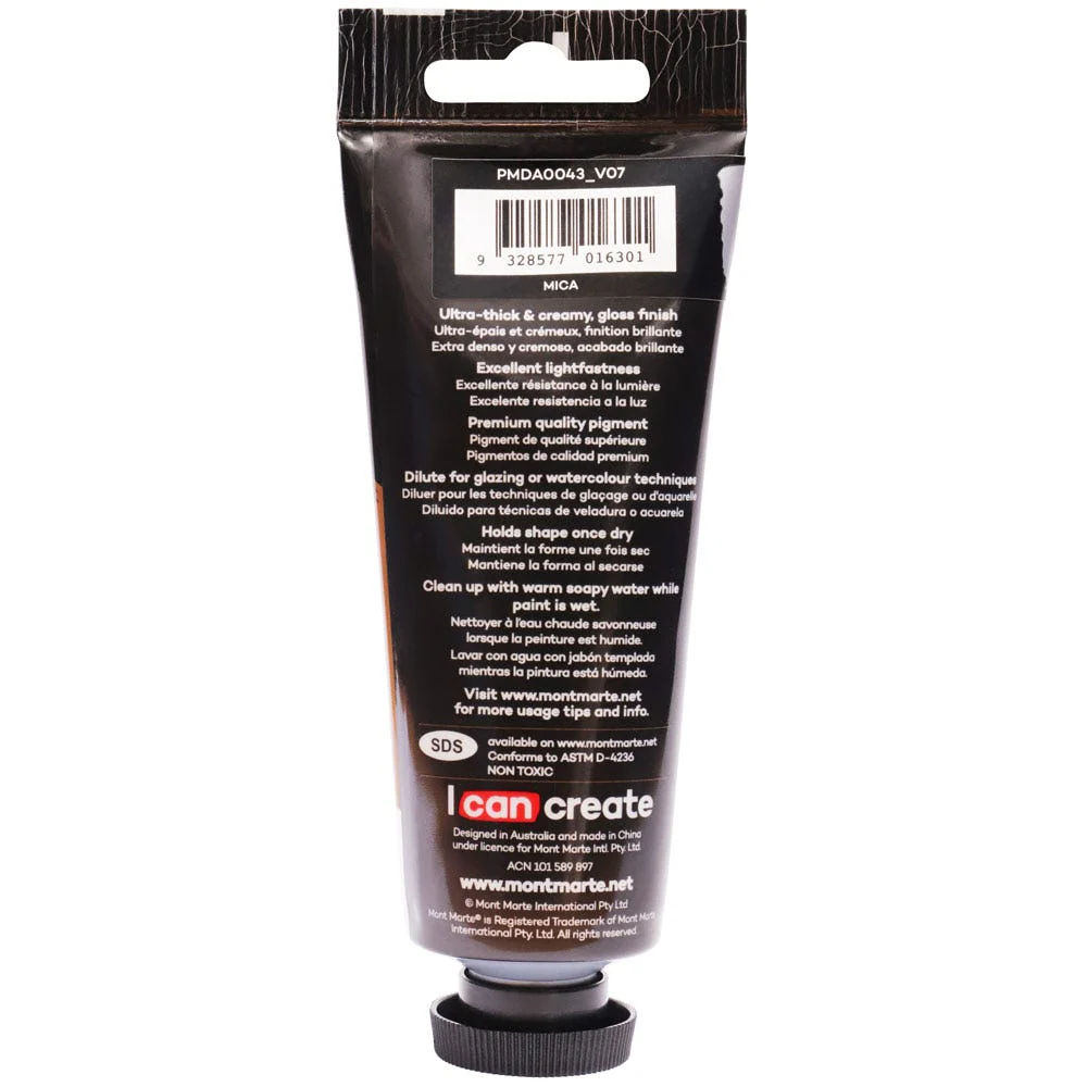Dimension Acrylic Premium 75ml Tube - Silver - Image 3