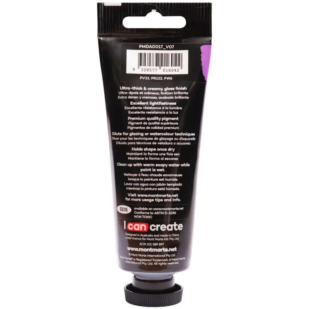 Dimension Acrylic Premium 75ml Tube - Violet - Image 3