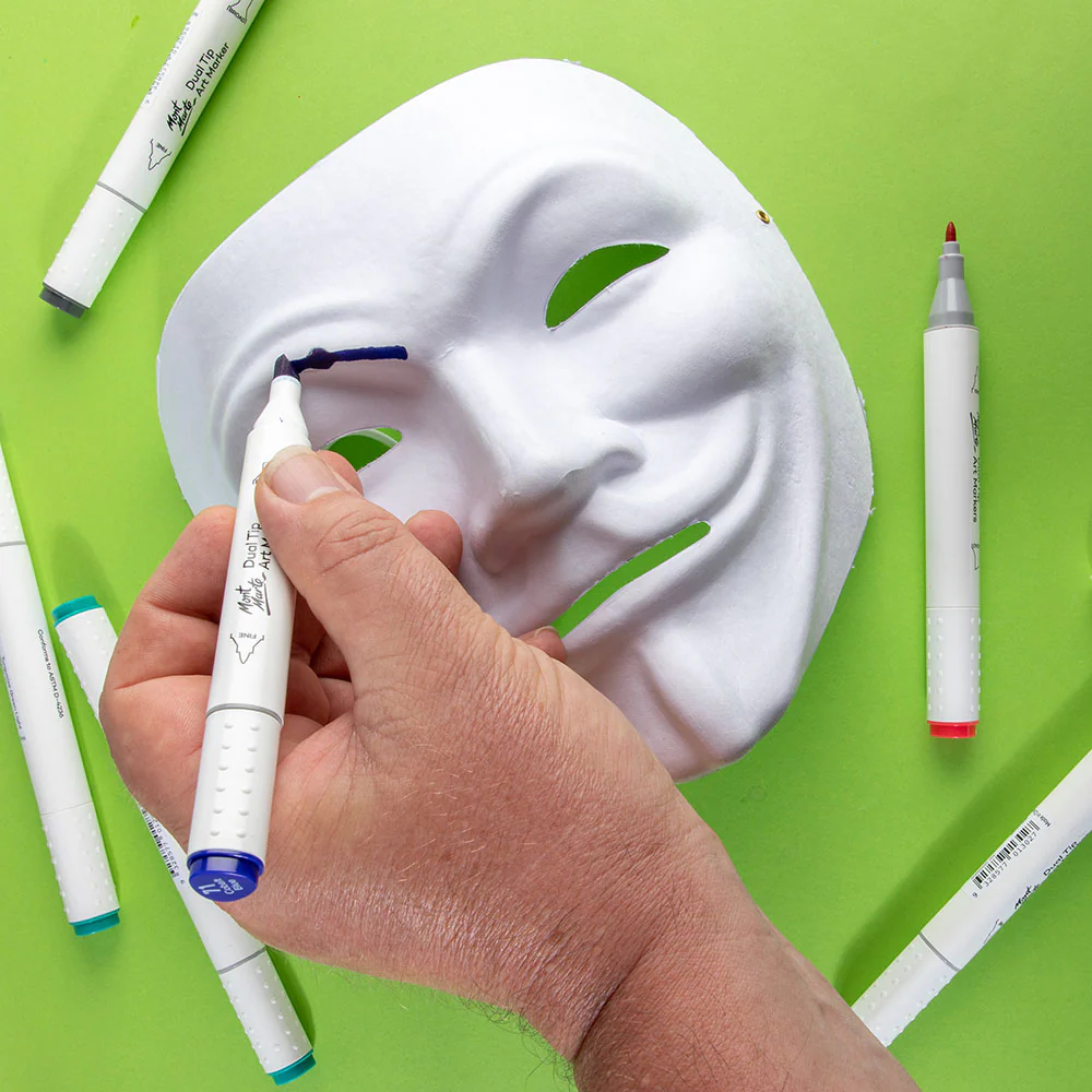 DIY Party Masks Discovery 4pc - Mime - Image 4