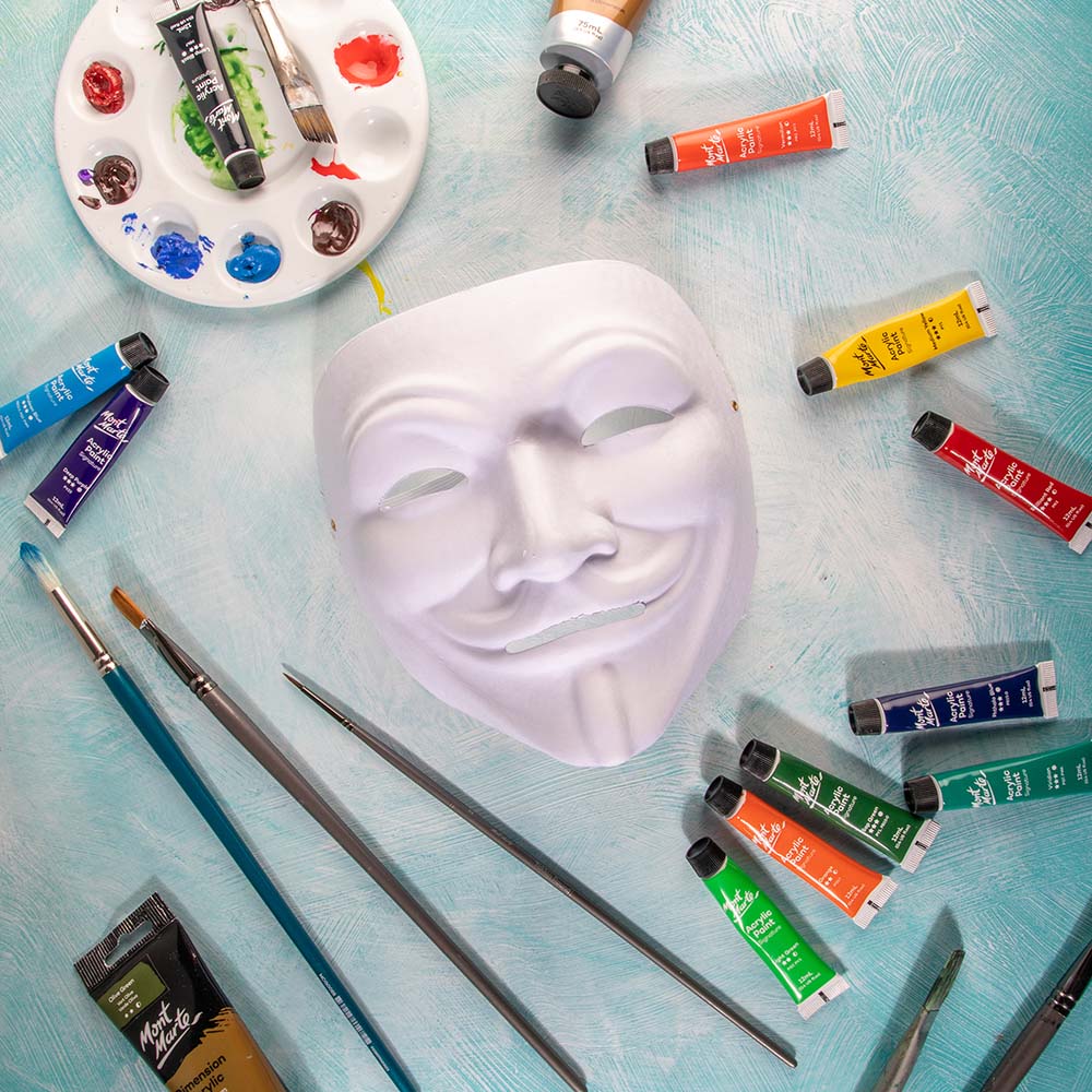 DIY Party Masks Discovery 4pc - Mime - Image 6