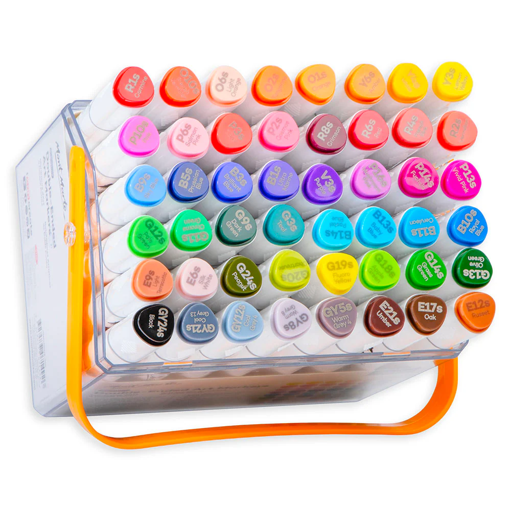 Double-Ended Art Markers in Case Signature 48pc - Image 2
