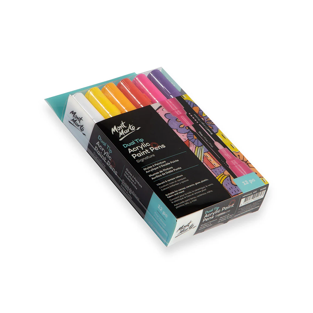 Dual Tip Acrylic Paint Pens Signature 12pc - Image 3