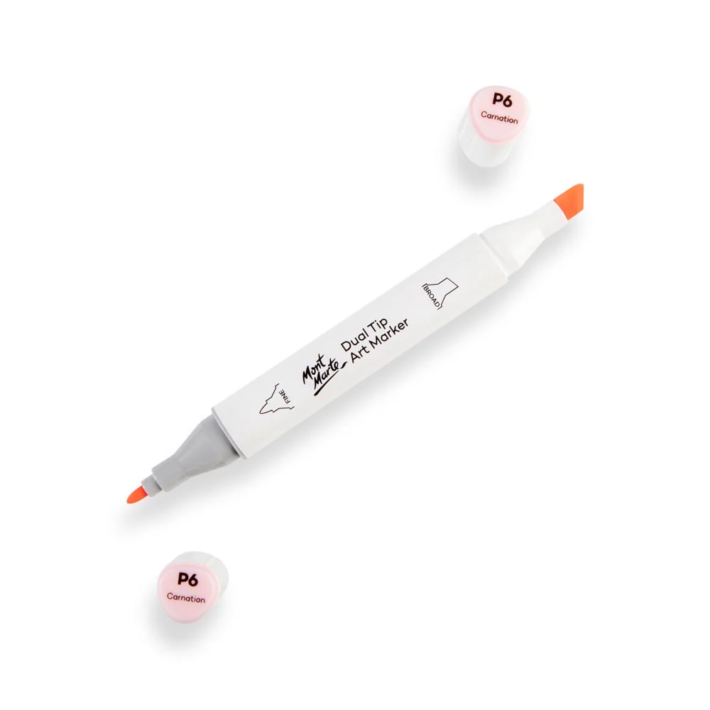 Dual Tip Art Marker Premium - Carnation P6