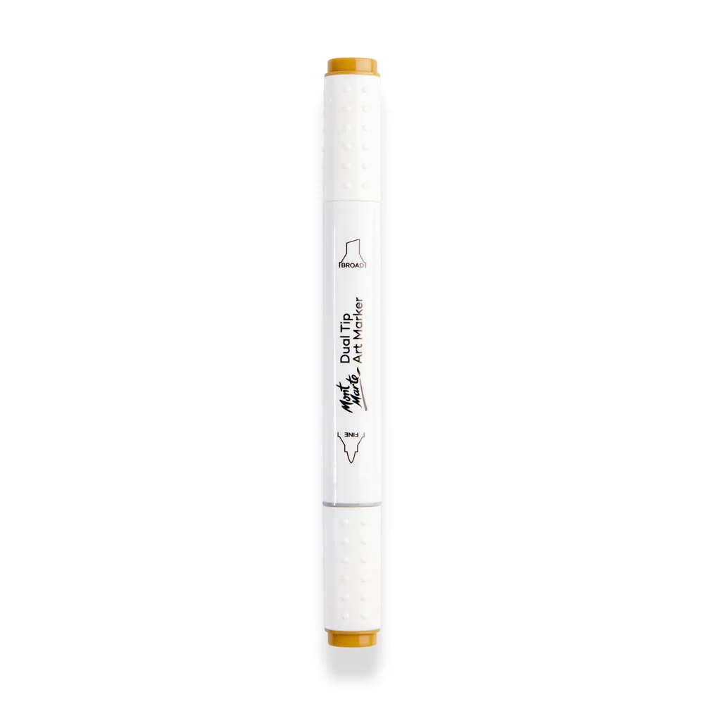Dual Tip Art Marker Premium - Yellow Ochre E1 - Image 2
