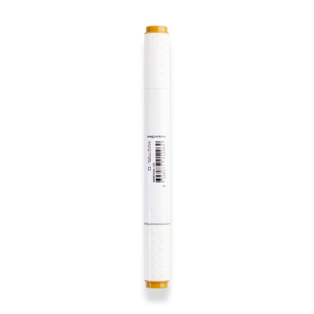 Dual Tip Art Marker Premium - Yellow Ochre E1 - Image 3