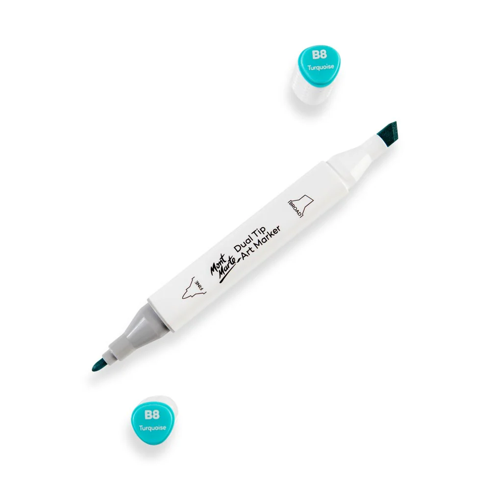 Dual Tip Art Marker Premium - Turquoise B8