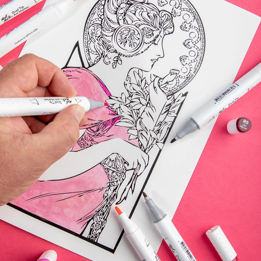 Dual Tip Art Marker Premium - Baby Pink P5 - Image 5