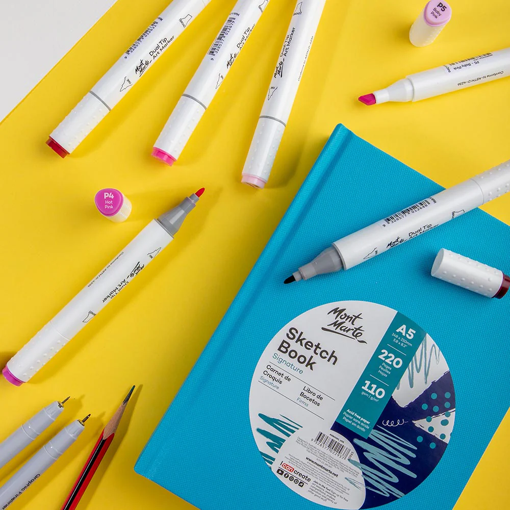 Dual Tip Art Marker Premium - Baby Pink P5 - Image 7