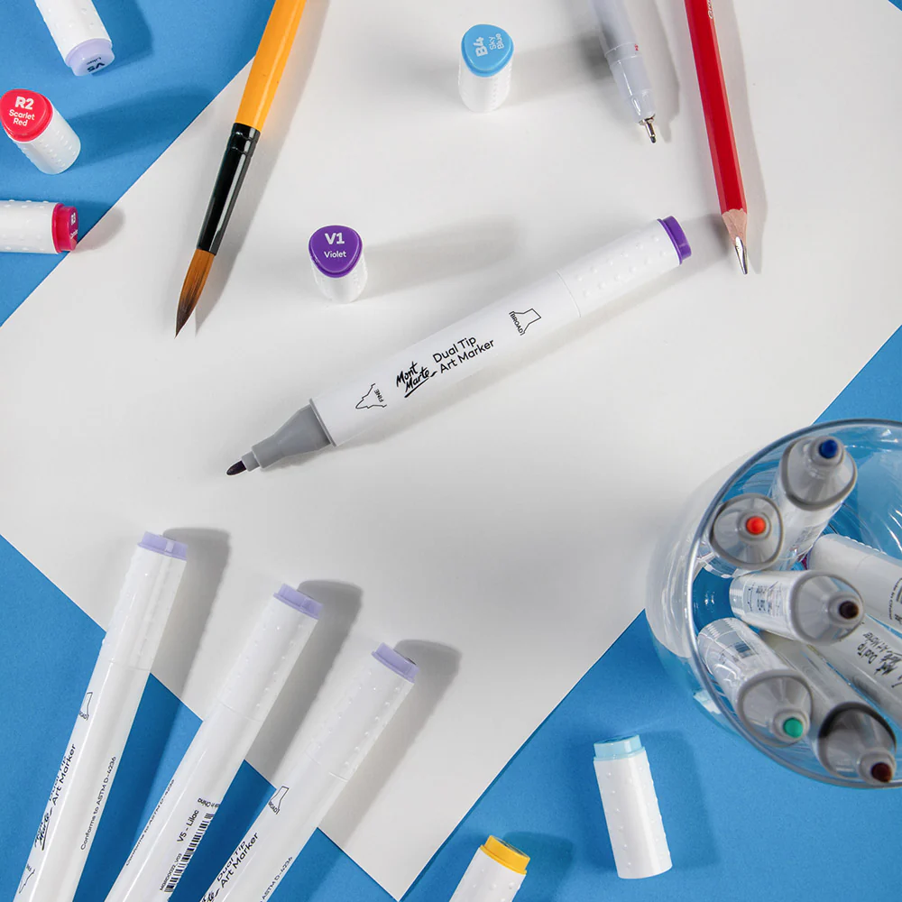 Dual Tip Art Marker Premium - Violet V1 - Image 7