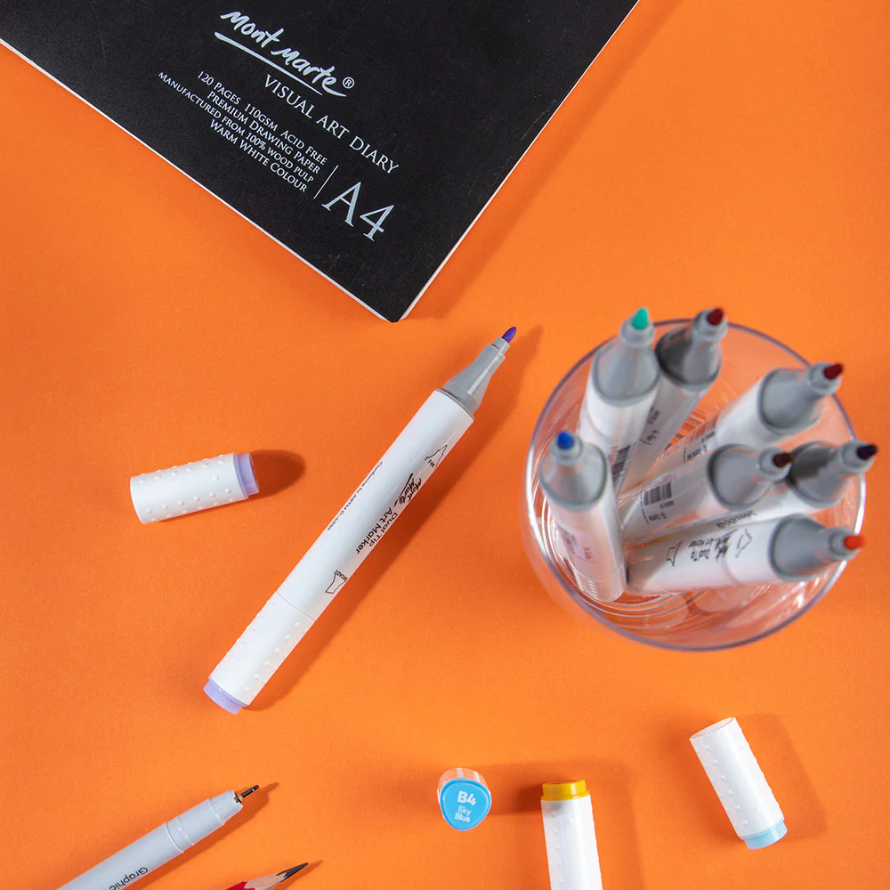 Dual Tip Art Marker Premium - Lilac V5 - Image 7