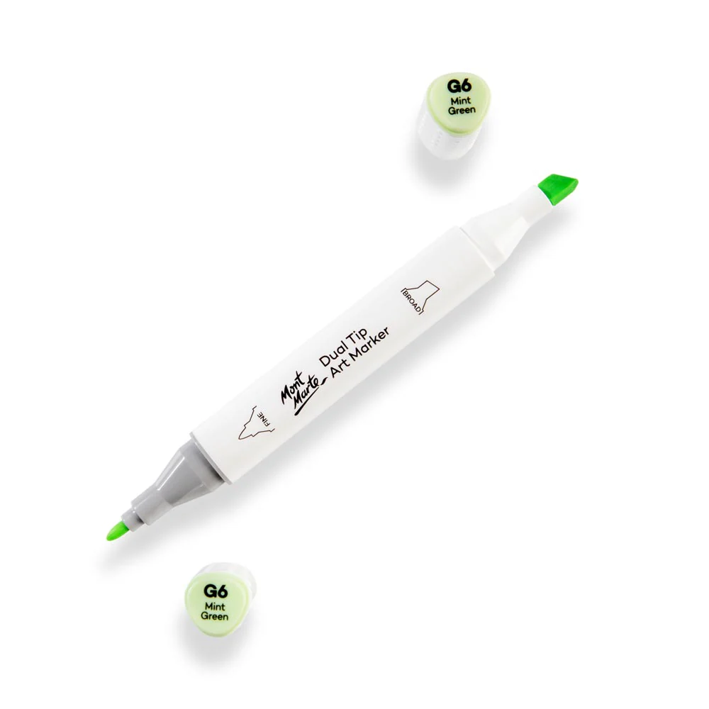 Dual Tip Art Marker Premium - Mint Green G6