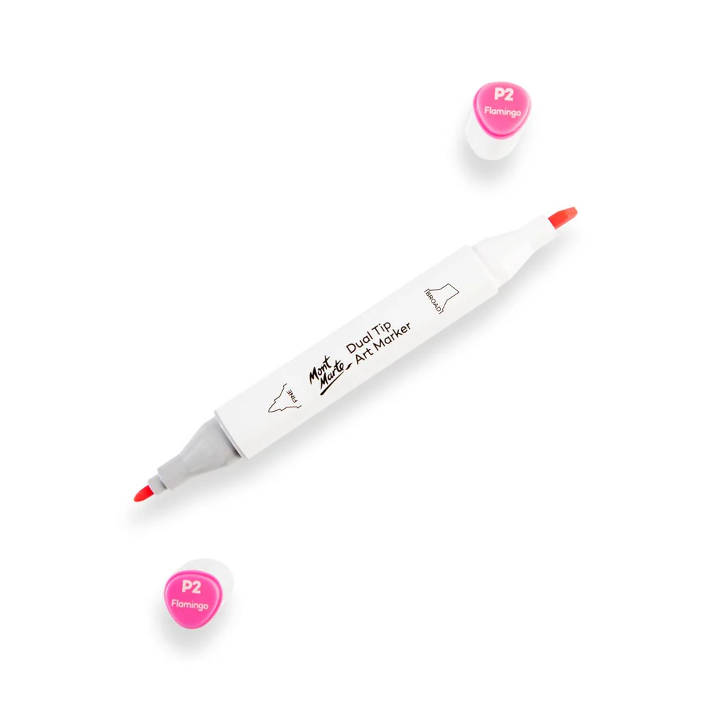 Dual Tip Art Marker Premium - Flamingo P2