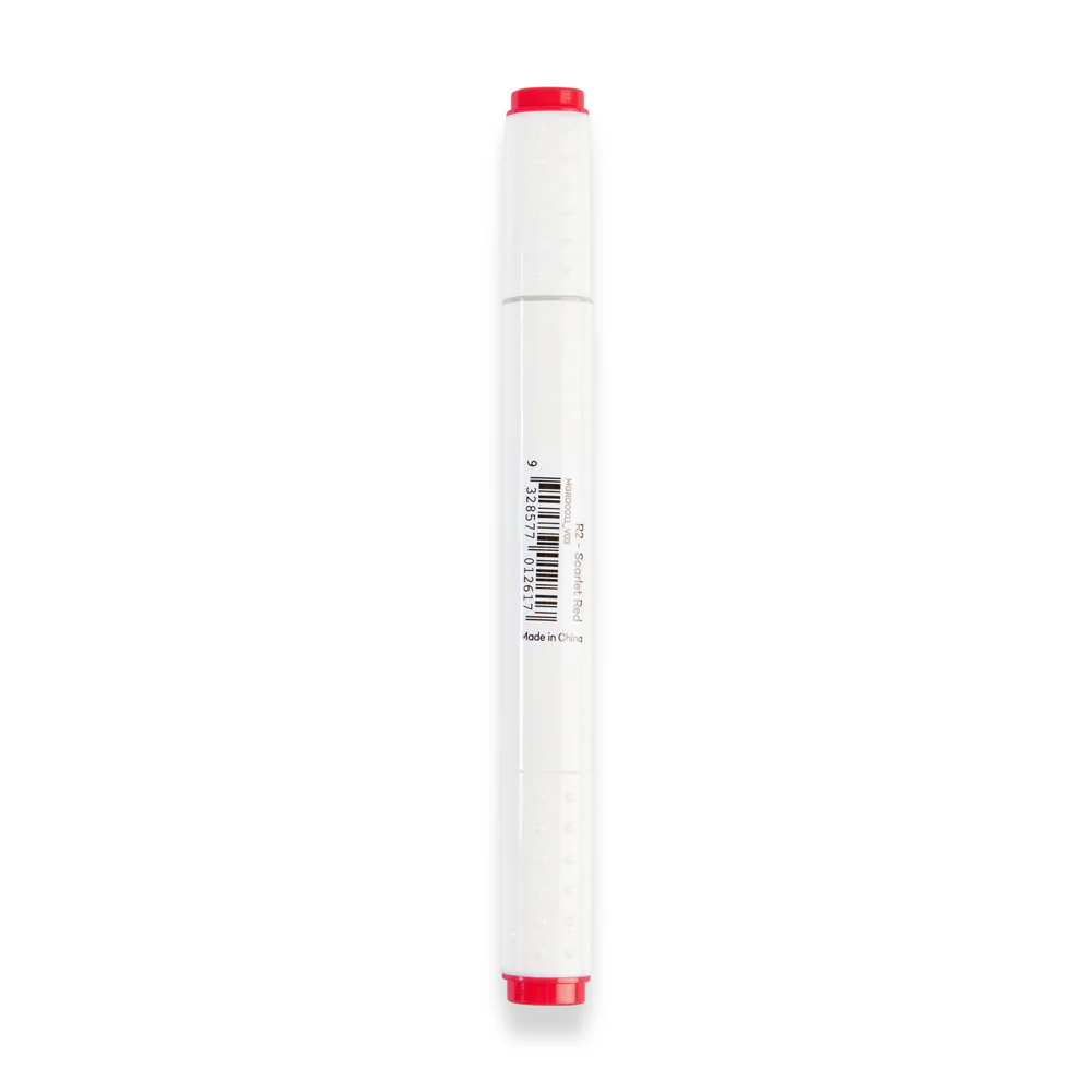 Dual Tip Art Marker Premium - Scarlet Red R2 - Image 2
