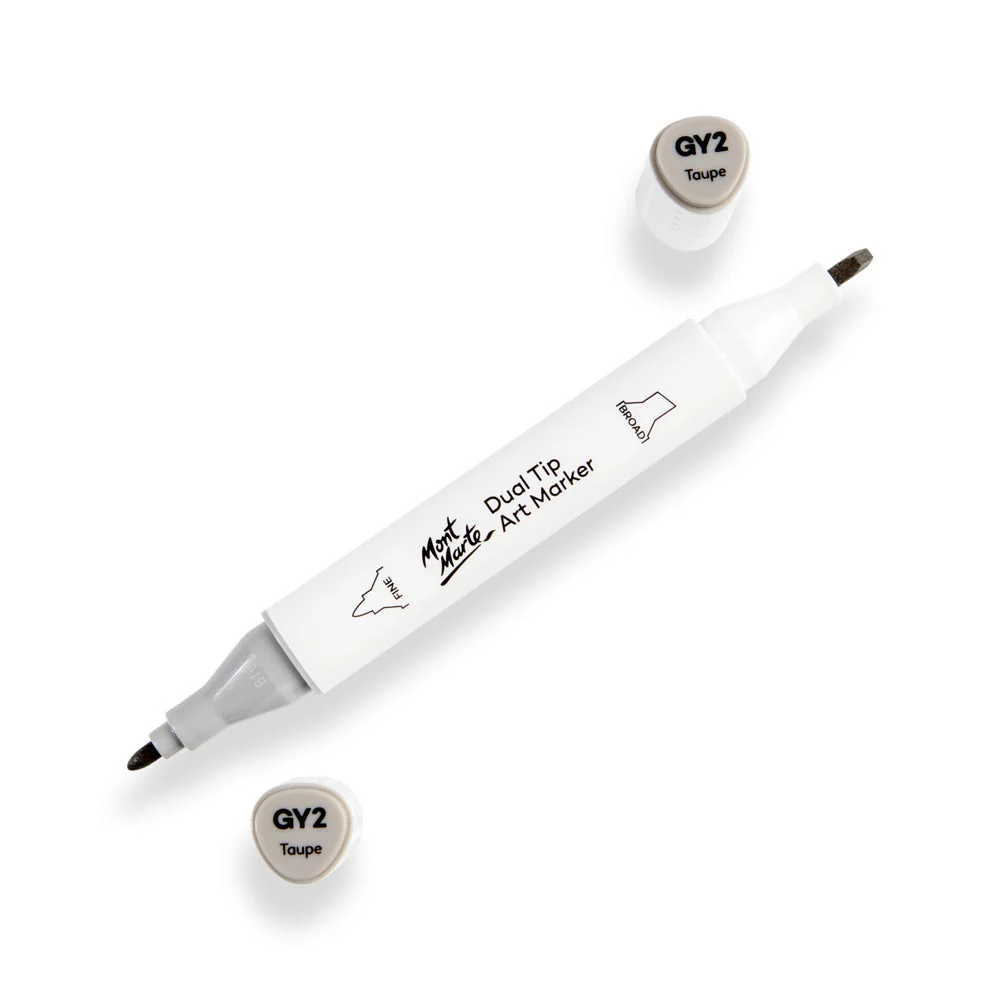 Dual Tip Art Marker Premium - Taupe GY2