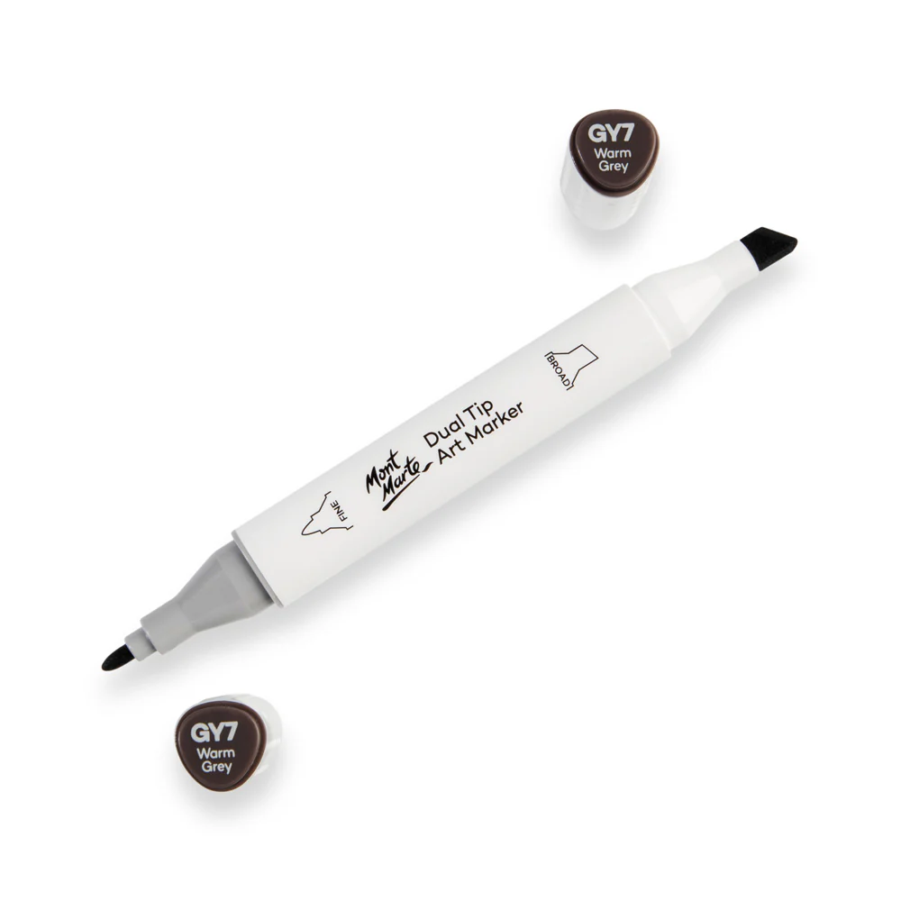 Dual Tip Art Marker Premium - Warm Grey GY7