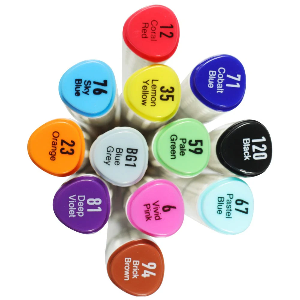 Dual Tip Art Markers Premium 12pc - Image 3