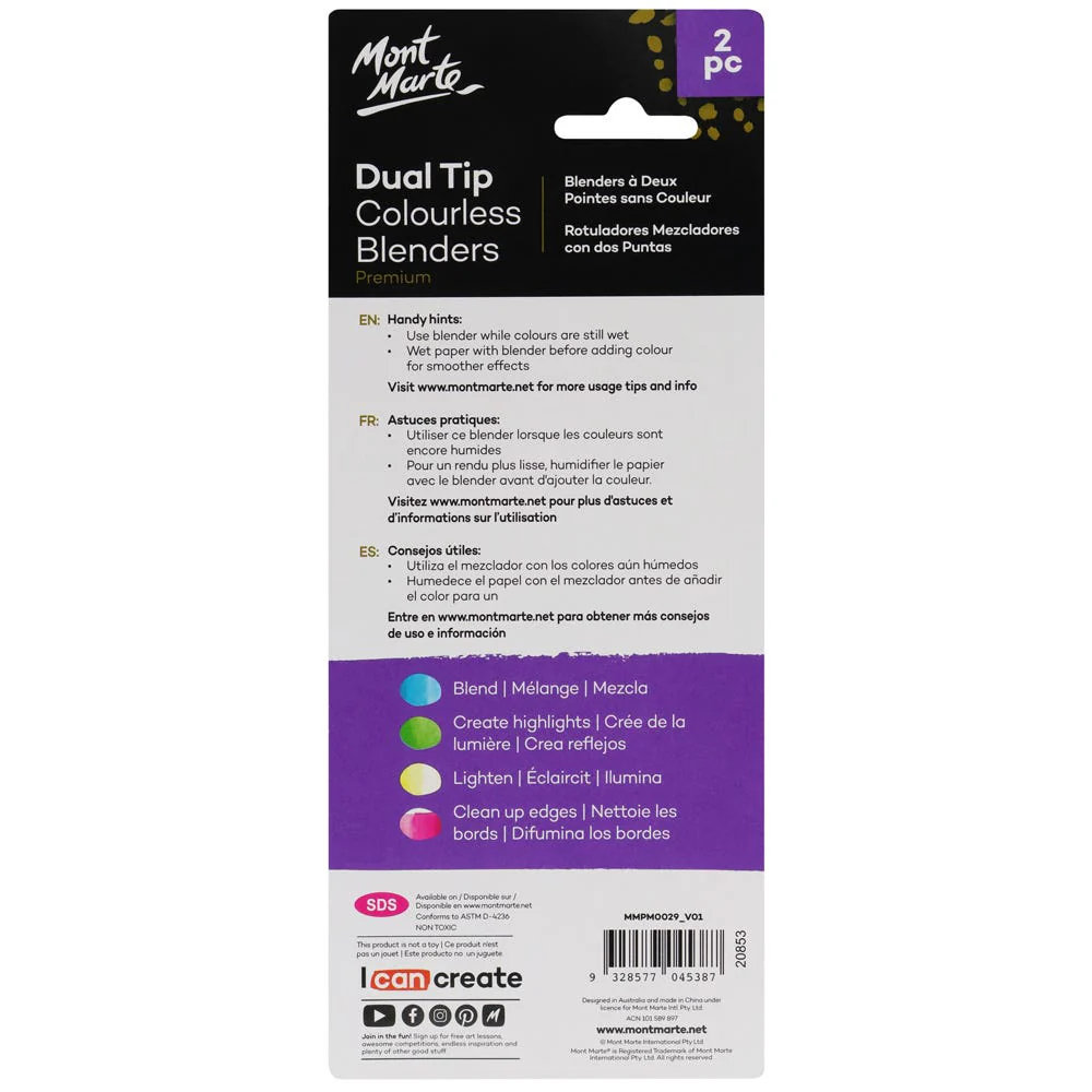 Dual Tip Colourless Blenders Premium 2pc - Image 2