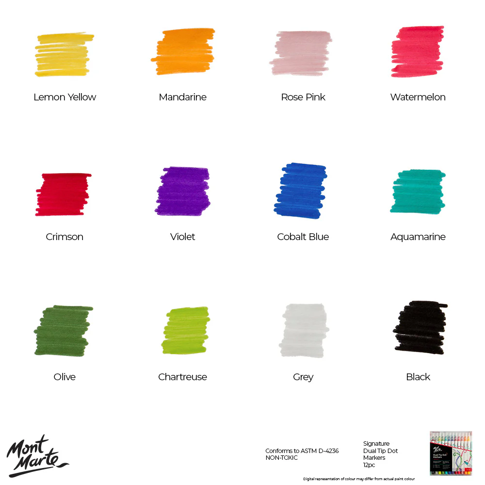 Dual Tip Dot Markers Signature 12pc - Image 9