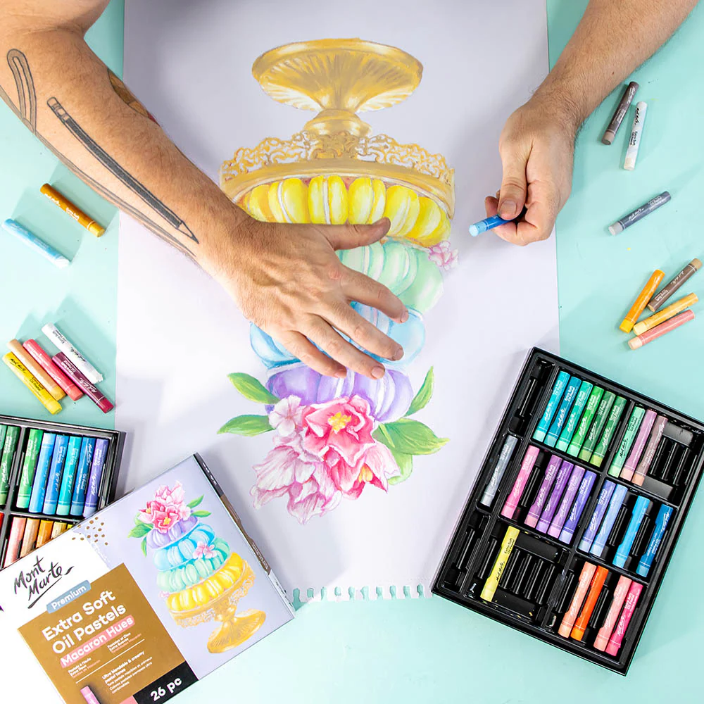 Extra Soft Oil Pastels Macaron Hues Premium 26pc - Image 8