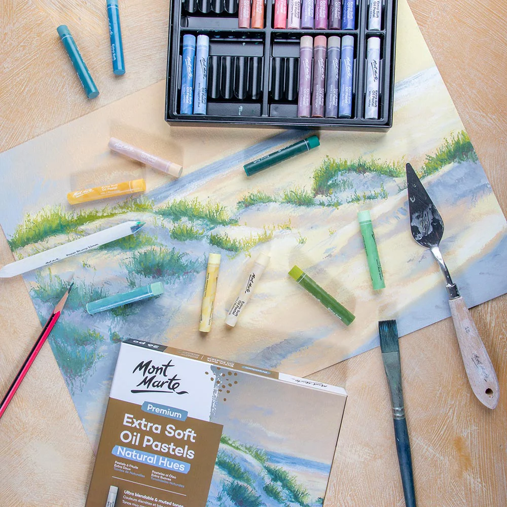 Extra Soft Oil Pastels Natural Hues Premium 26pc - Image 7