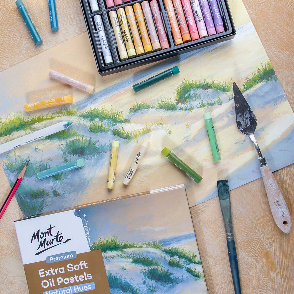 Extra Soft Oil Pastels Natural Hues Premium 39pc - Image 8