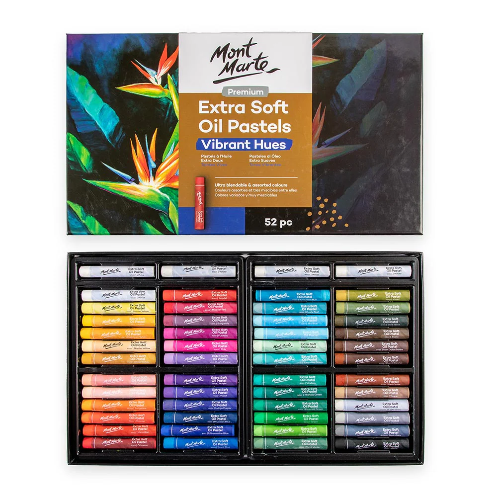 Extra Soft Oil Pastels Vibrant Hues Premium 52pc - Image 2