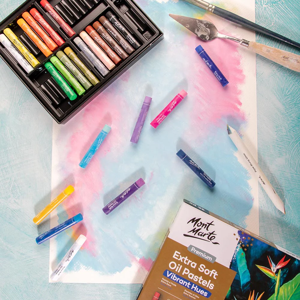 Extra Soft Oil Pastels Vibrant Hues Premium 52pc - Image 8