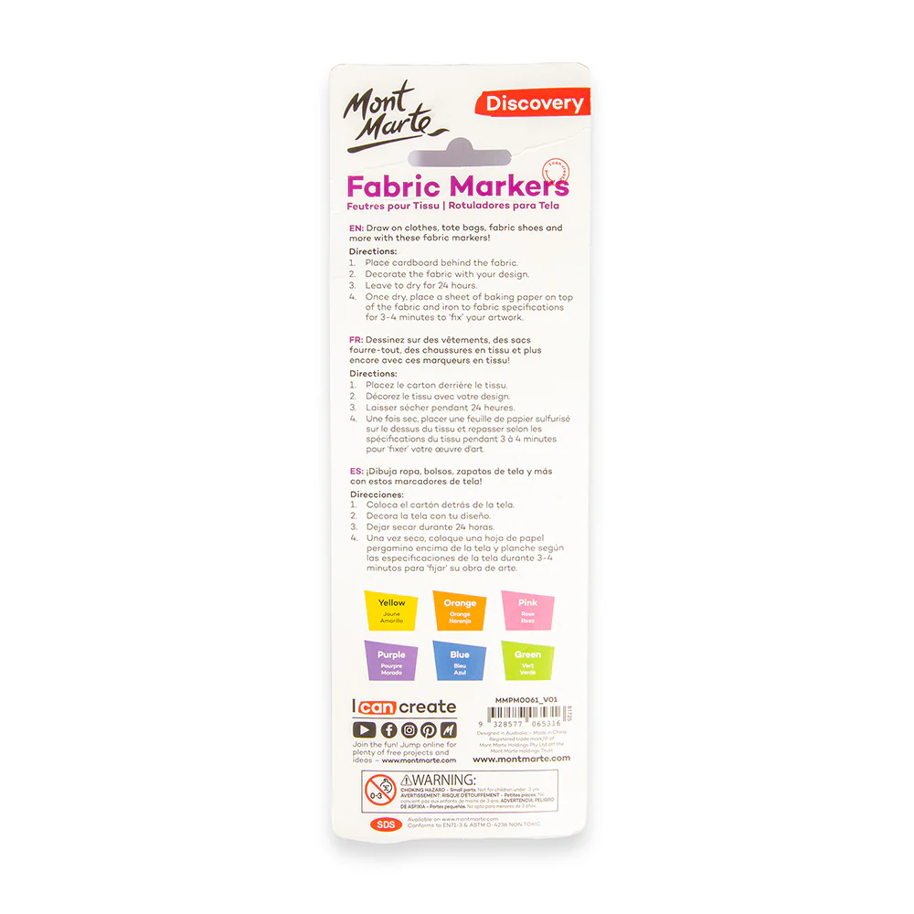 Fabric Markers Discovery 6pc - Image 5