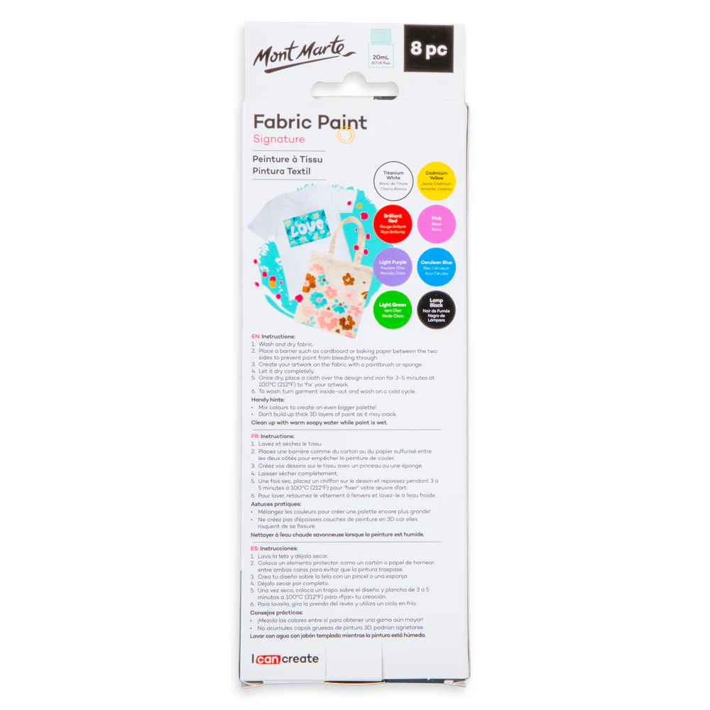 Fabric Paint Set Signature 8pc x 20ml - Image 3