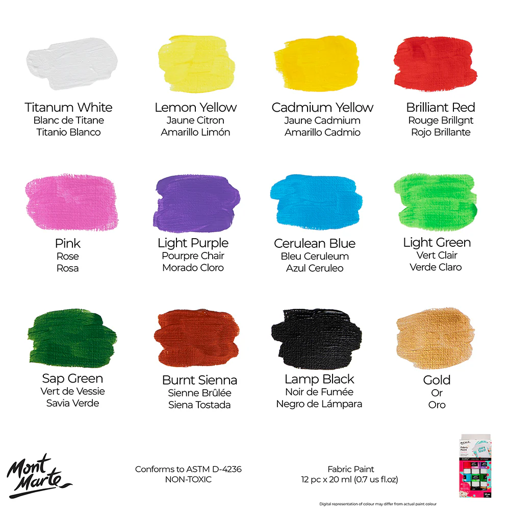 Fabric Paint Signature 12pc x 20ml - Image 12
