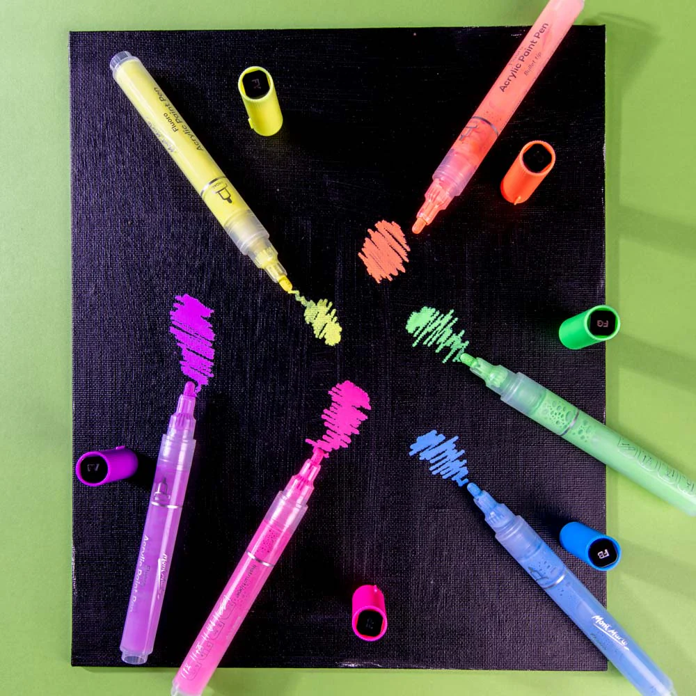 Fluoro Acrylic Paint Pens Signature 6pc - Image 6