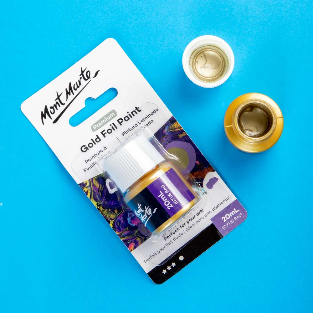 Gold Foil Paint Premium 20ml - Image 2