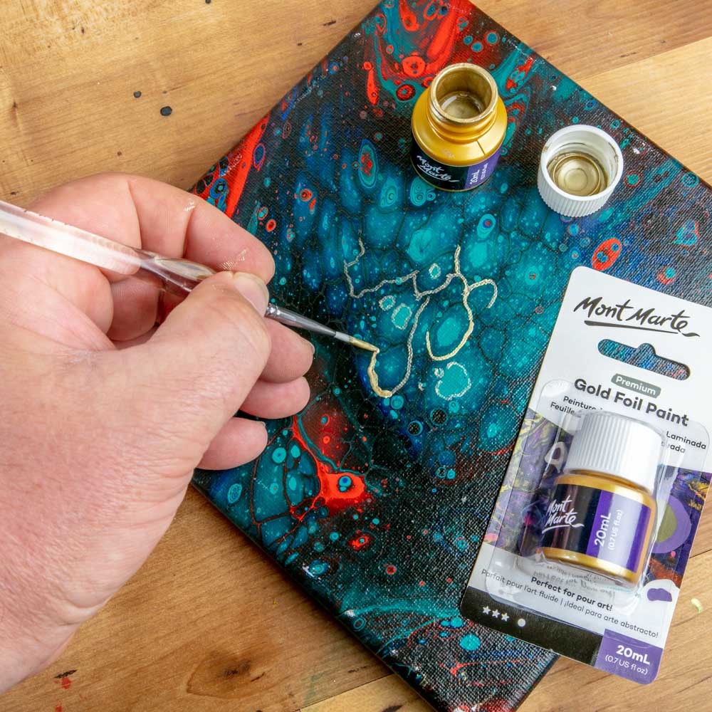 Gold Foil Paint Premium 20ml - Image 7