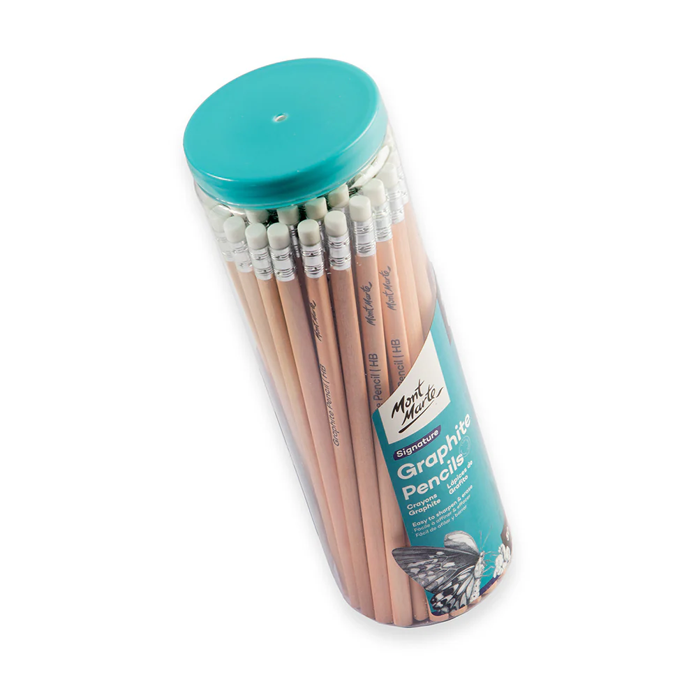 Graphite Pencils with Eraser Ends HB Signature 50pc - Image 4