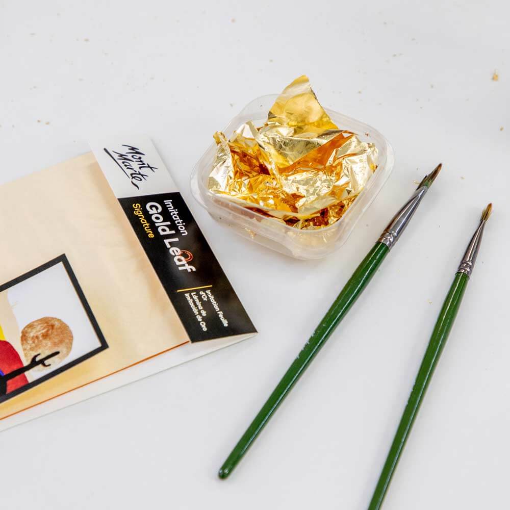 Imitation Gold Leaf Signature 14cm x 14cm (5.5in) 25 Sheets - Image 2