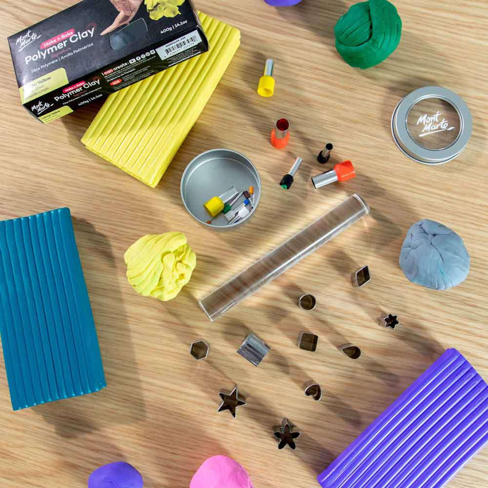 Make n Bake Polymer Clay Signature 400g - Basic Green - Image 7
