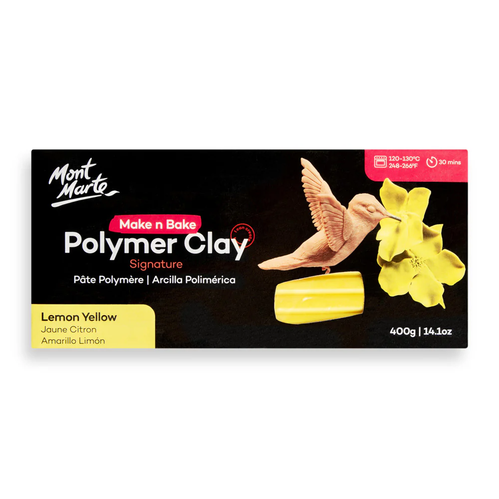 Make n Bake Polymer Clay Signature 400g - Lemon Yellow